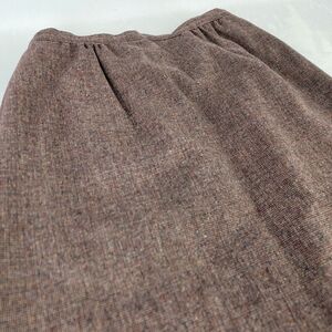 Pendleton Vintage‎ Pure Virgin Wool Size 6? Pencil Skirt Brown Pockets Zip Back